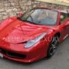 Ferrari 458 Italia Spider Rental